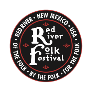 Red River Folk Festival Black Sticker