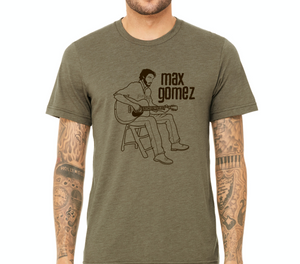 "Scribble Art" - Black on Olive Green